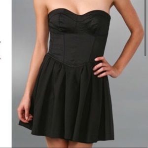 LaRok mini cocktail strapless black dress party